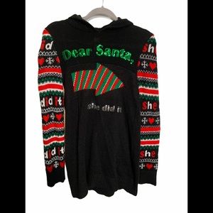 Ugly Christmas Sweater Dear Santa She Did It Med
